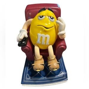 Vintage 1999 Yellow M&M La-Z-Boy Candy Dispenser